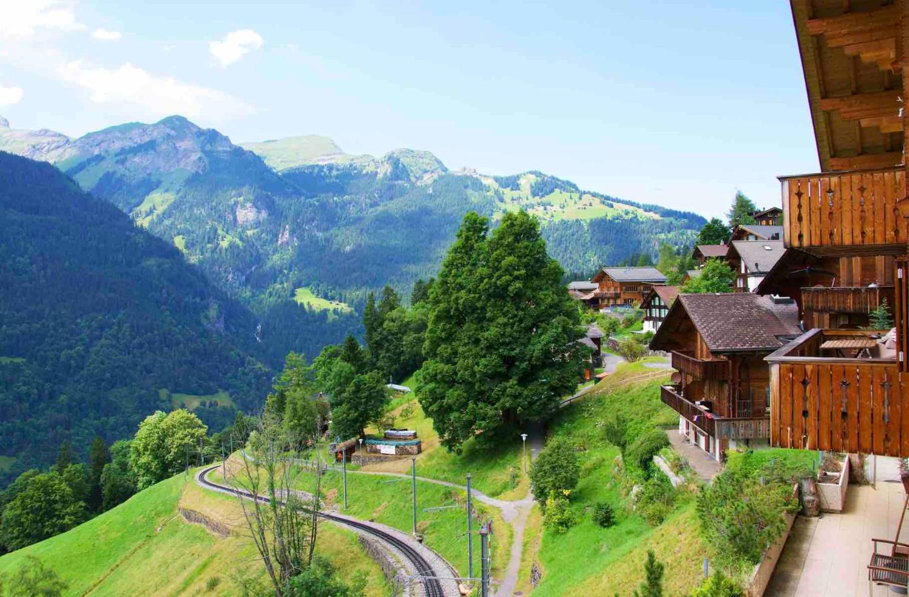 Holiday Flat #1, Chalet Aberot, Wengen, Switzerland المظهر الخارجي الصورة