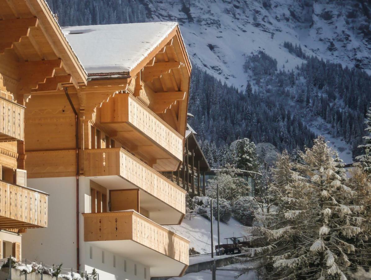 Holiday Flat #1, Chalet Aberot, Wengen, Switzerland المظهر الخارجي الصورة