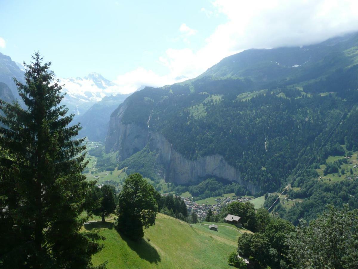 Holiday Flat #1, Chalet Aberot, Wengen, Switzerland المظهر الخارجي الصورة