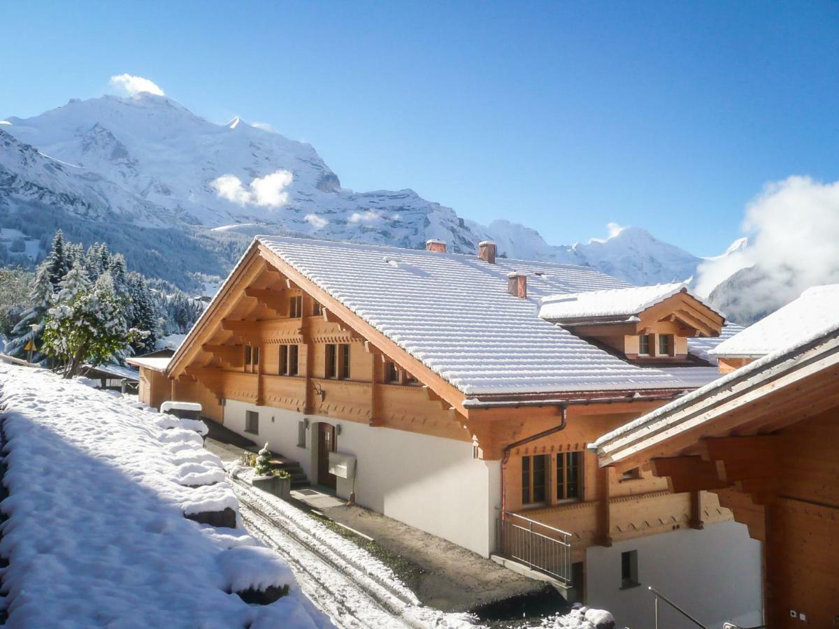 Holiday Flat #1, Chalet Aberot, Wengen, Switzerland المظهر الخارجي الصورة