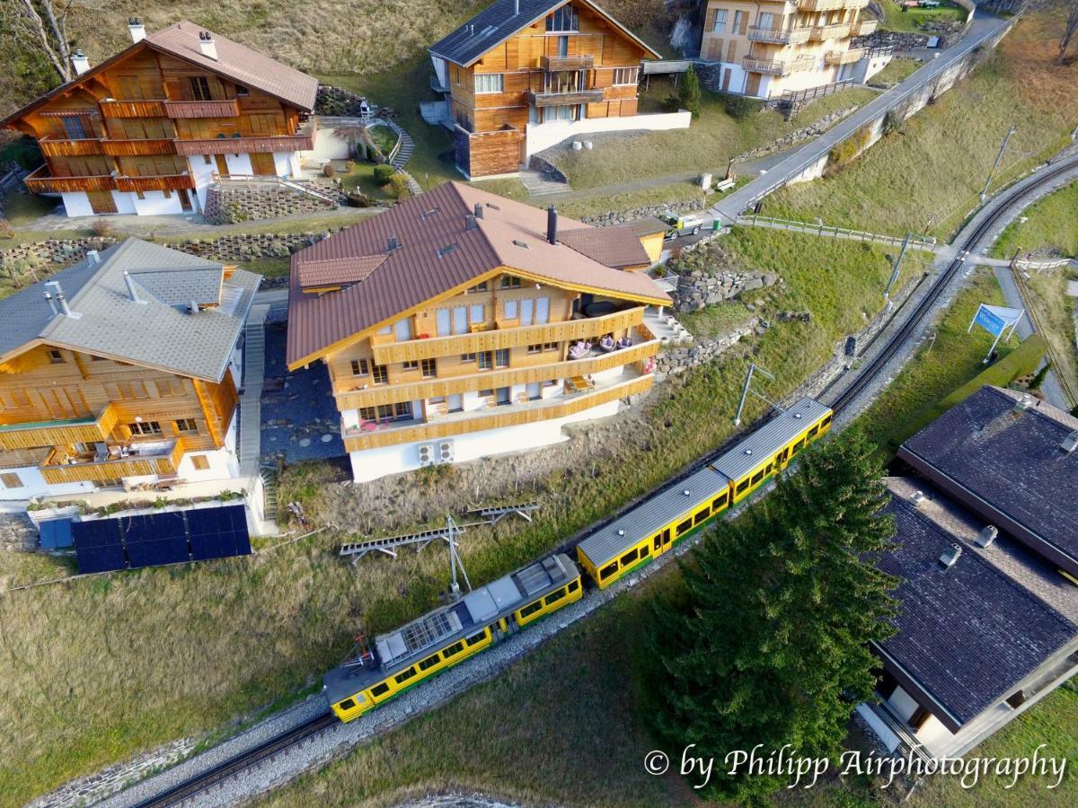 Holiday Flat #1, Chalet Aberot, Wengen, Switzerland المظهر الخارجي الصورة